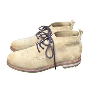 Mens Clarks Mens Foxwell Mid Boot Lace Up Shoes 11.5 M Suede Tan Leather